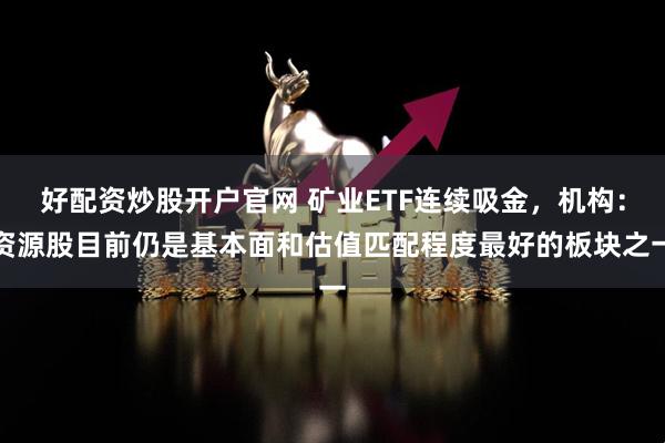好配资炒股开户官网 矿业ETF连续吸金，机构：资源股目前仍是基本面和估值匹配程度最好的板块之一